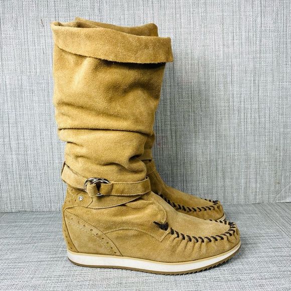 Modern Vice Roma Italia Suede Leather Boots 9 - Picture 3 of 9